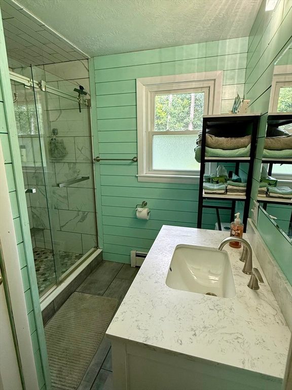 Bathroom, Glass Shower, Interior, Marble Walls
