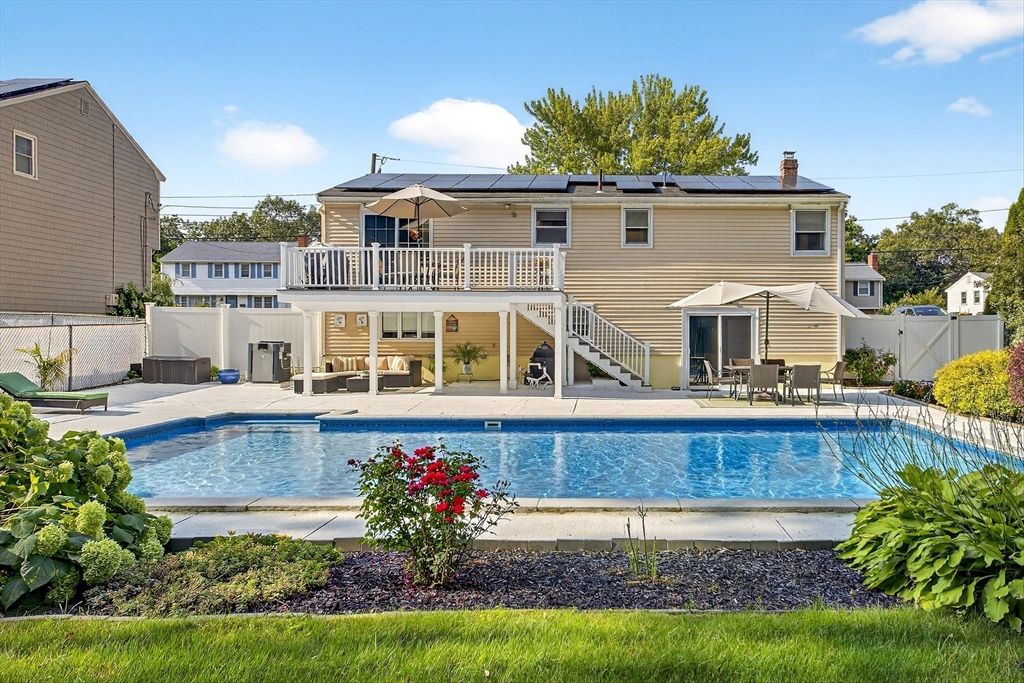 Exterior, Pool, Solar Panels
