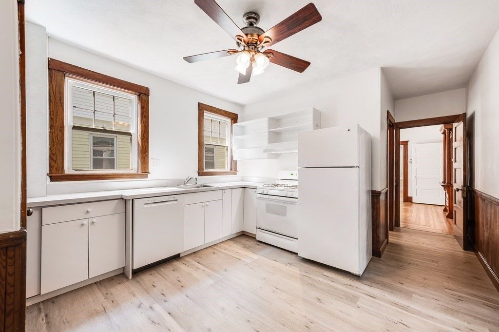 Interior, Kitchen, Wood Texture Flooring