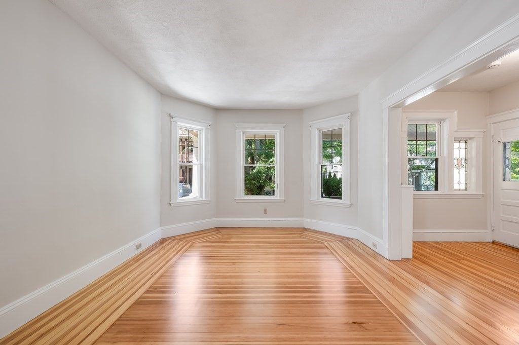 Empty room, Interior, Wood Texture Flooring