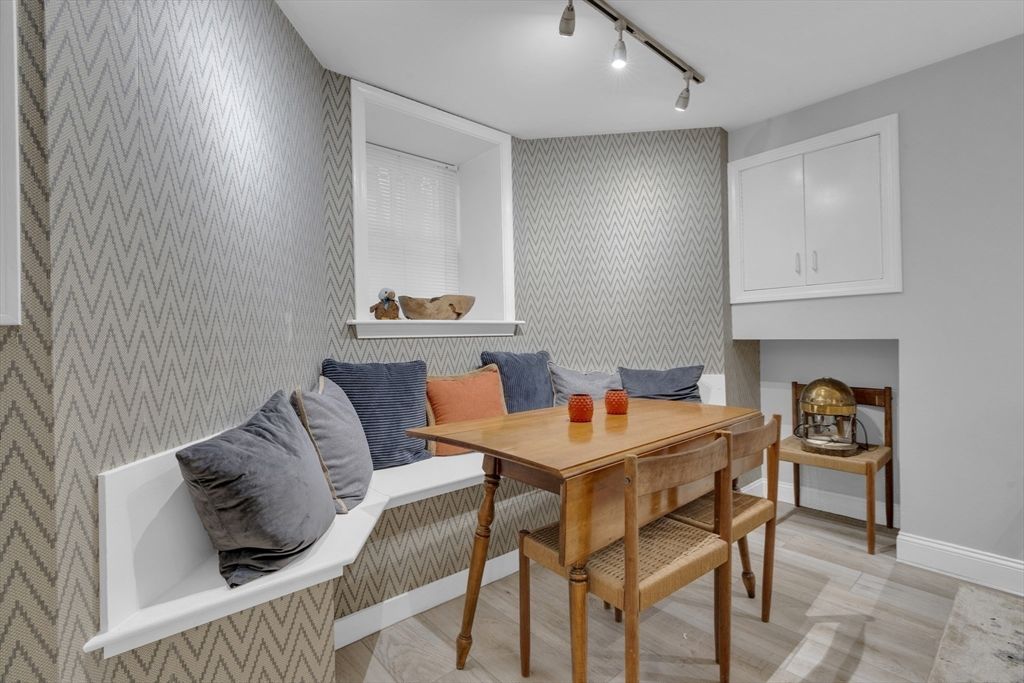 Dining room, Interior, Wood Texture Flooring