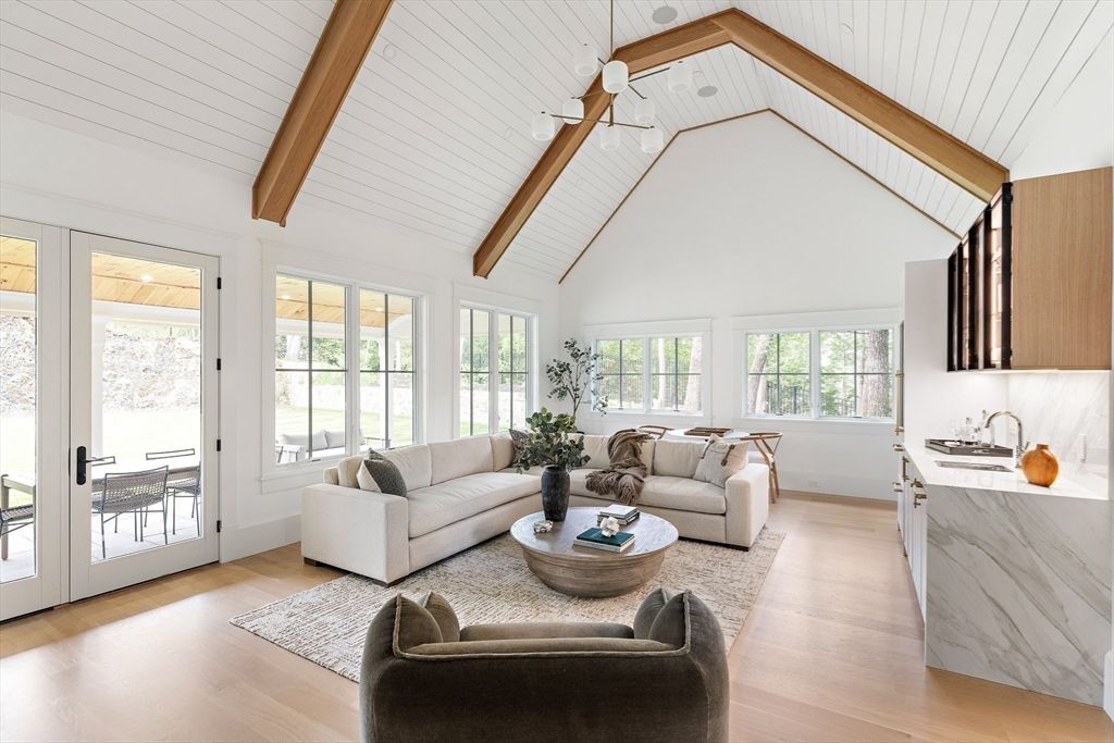 Interior, Living room, Wooden Beams, Wood Texture Flooring