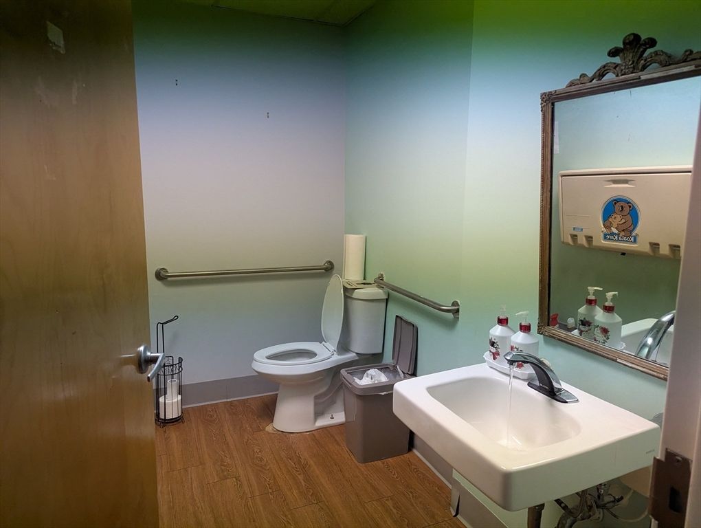 Bathroom, Interior, Wood Texture Flooring
