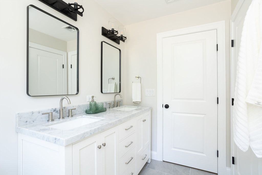 Bathroom, Dual Sink Vanities, Interior, Tile Countertops