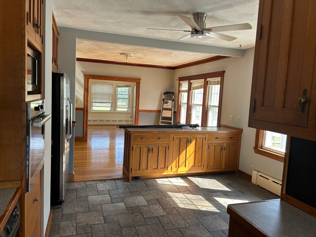 Interior, Kitchen, Wood Texture Flooring