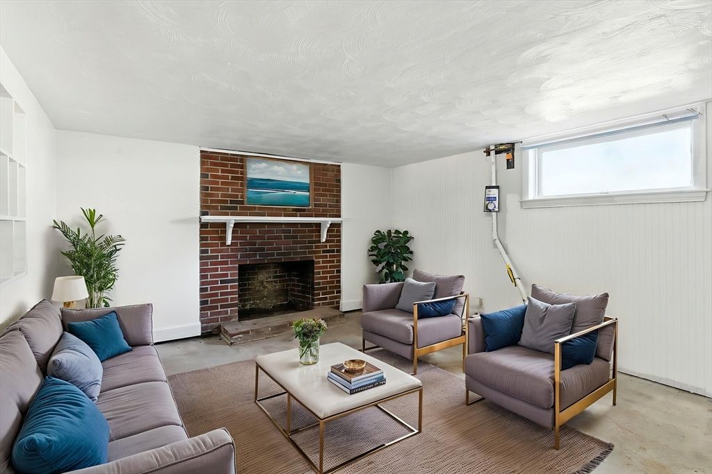 Fireplace, Interior, Living room, Stone Walls
