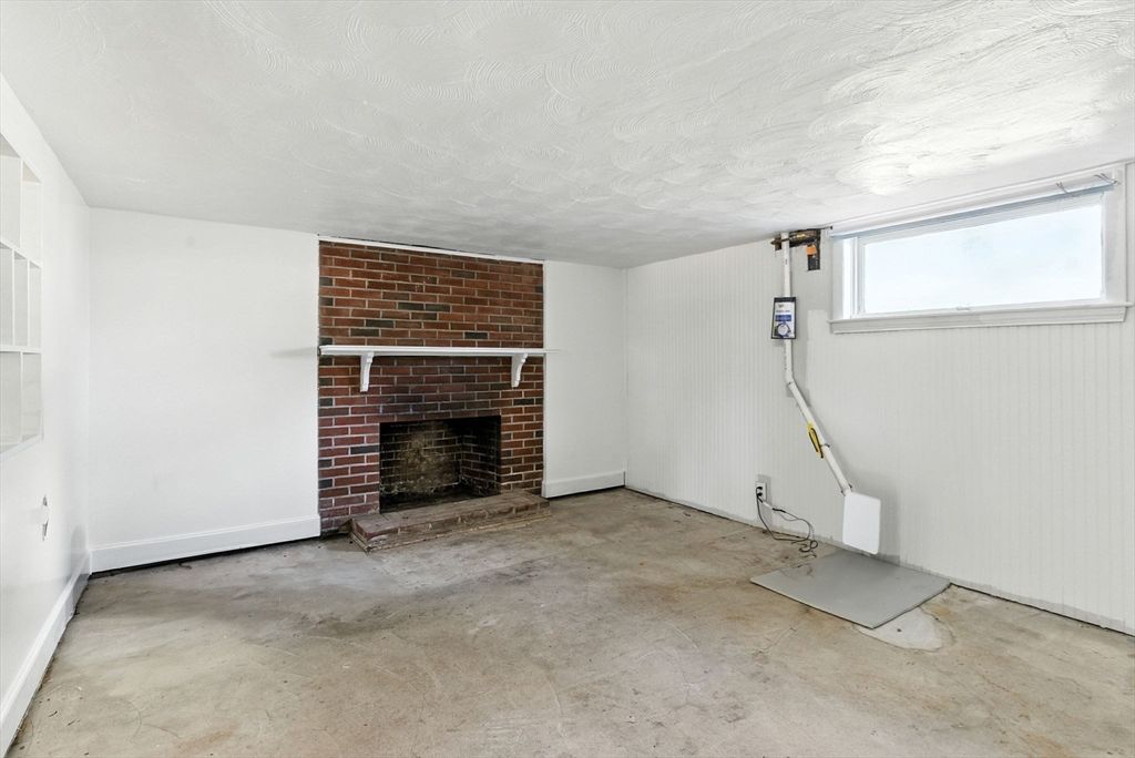 Empty room, Fireplace, Interior, Stone Walls