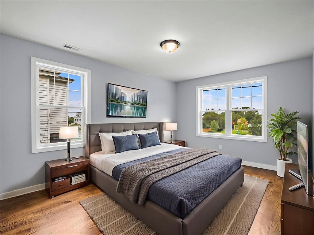 Bedroom, Interior, Wood Texture Flooring