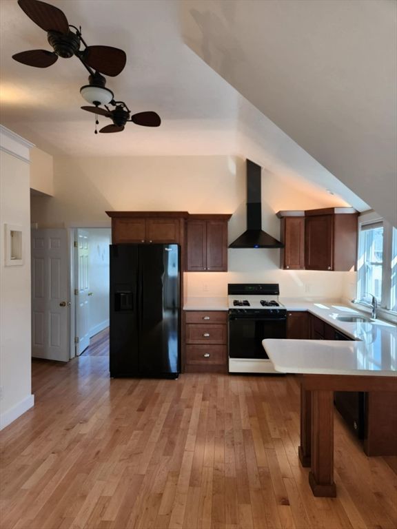 Interior, Kitchen, Wood Texture Flooring