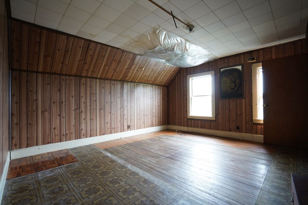 Empty room, Interior, Wood Texture Flooring, Wooden Walls