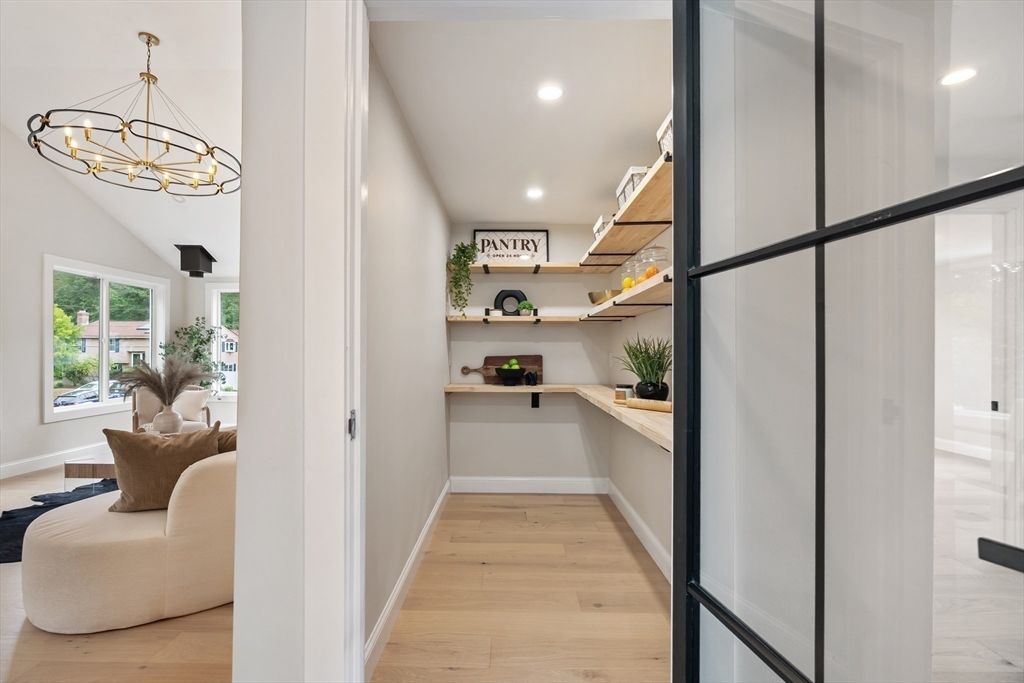 Chandelier, Interior, Recessed Lighting, Wood Texture Flooring