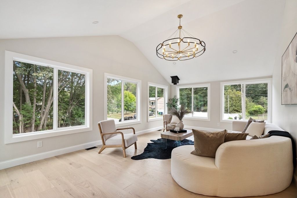 Chandelier, Interior, Living room, Pendant Lights, Wood Texture Flooring