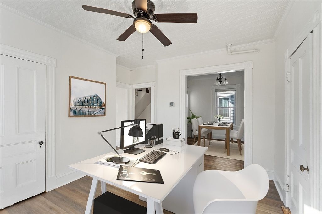 Home Office, Interior, Wood Texture Flooring