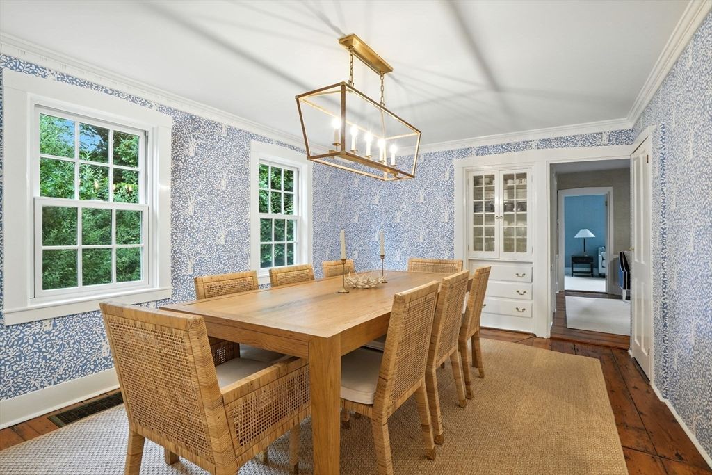 Dining room, Interior, Wood Texture Flooring