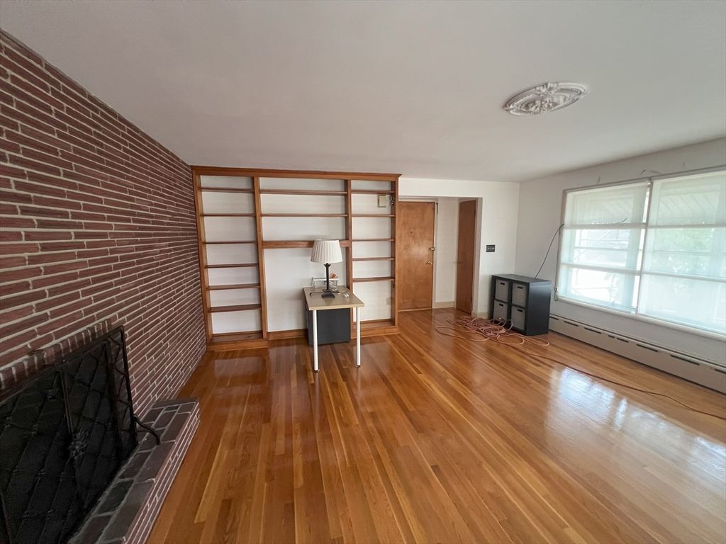 Fireplace, Interior, Stone Walls, Wood Texture Flooring