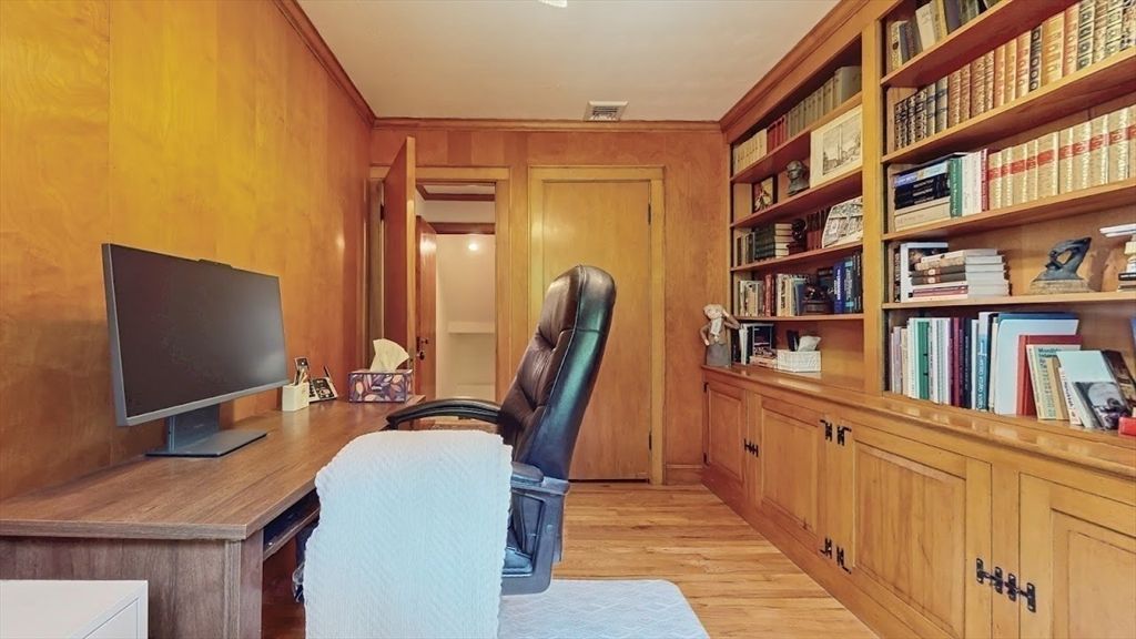 Home Office, Interior, Wood Texture Flooring