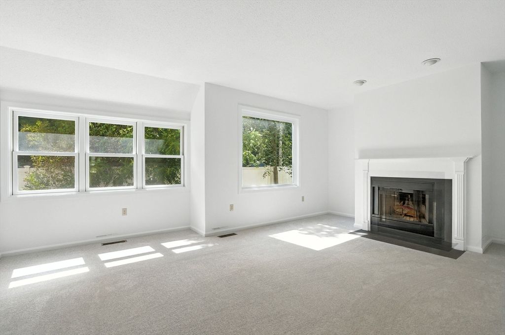 Empty room, Fireplace, Interior