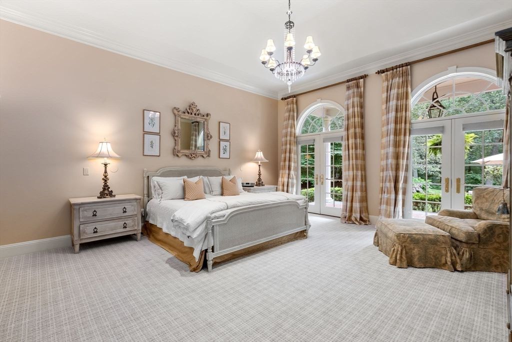 Bedroom, Chandelier, Interior