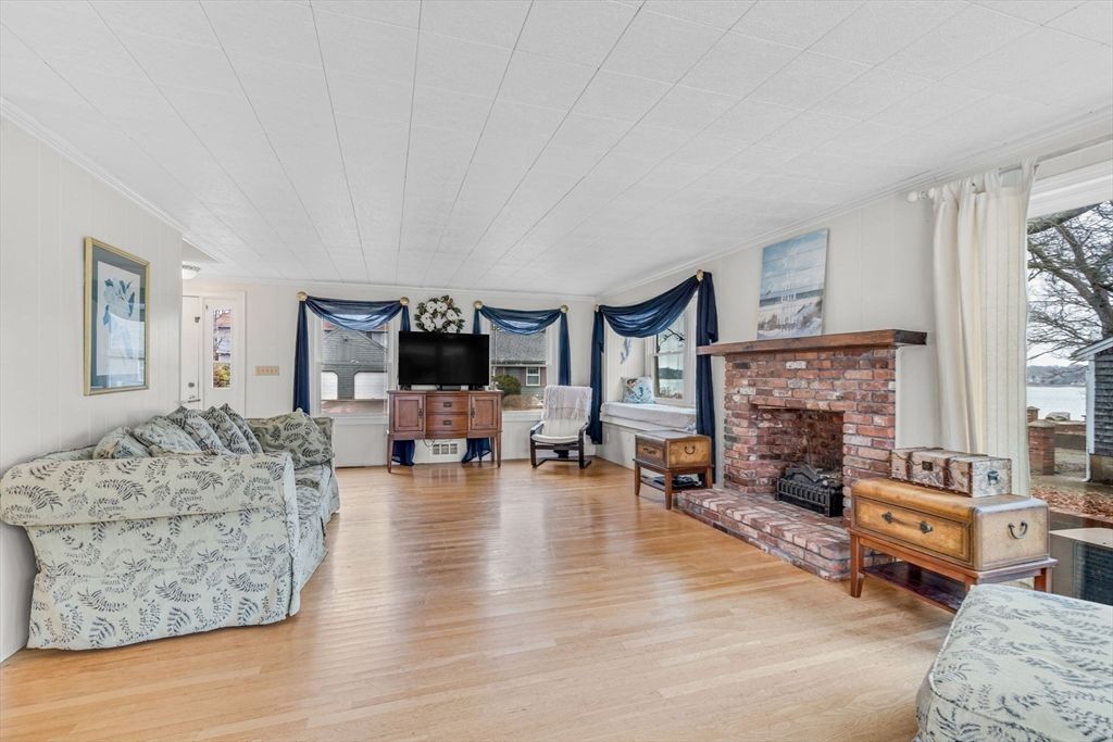 Fireplace, Interior, Living room, Wood Texture Flooring