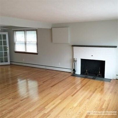 Empty room, Fireplace, Interior, Wood Texture Flooring