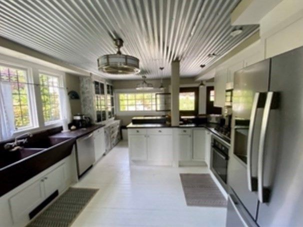 Interior, Kitchen, Pendant Lights, Stainless Steel Appliances