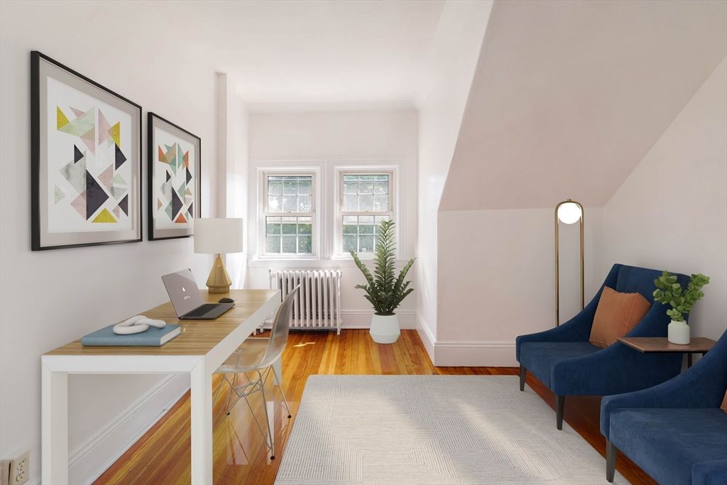 Home Office, Interior, Wood Texture Flooring