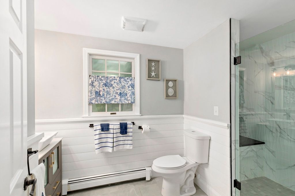 Bathroom, Glass Shower, Interior, Marble Walls