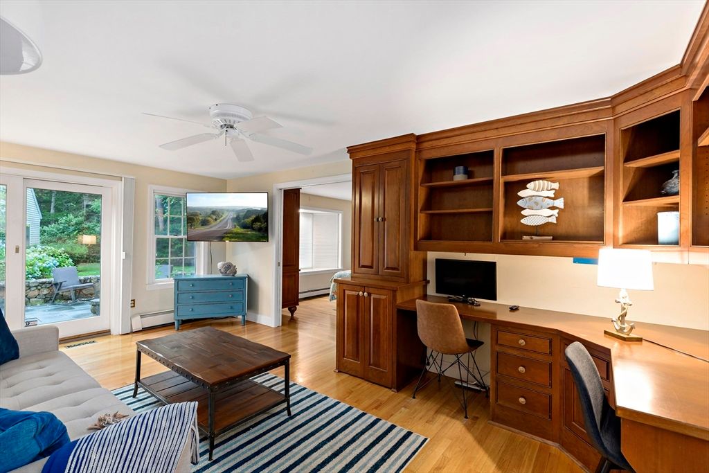 Home Office, Interior, Wood Texture Flooring