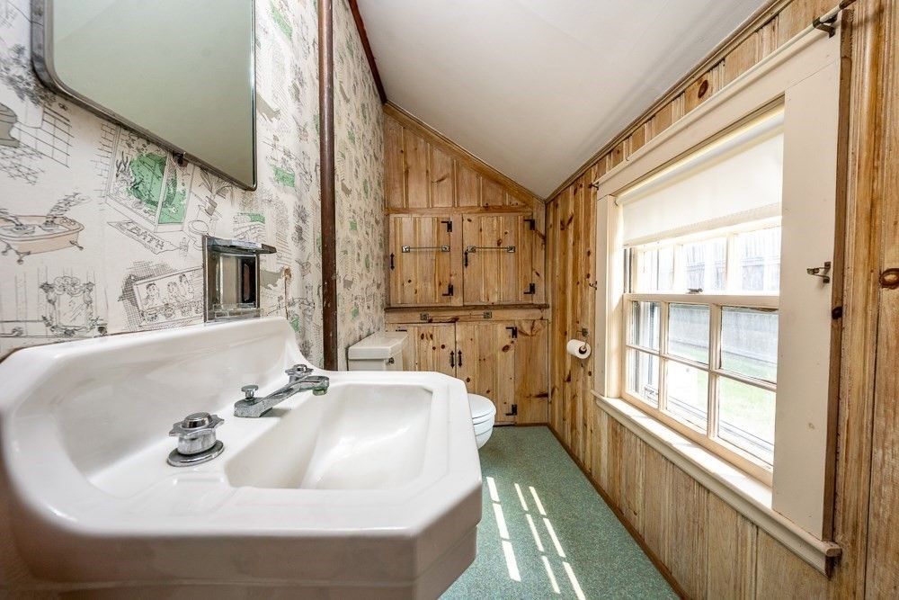 Bathroom, Interior, Wooden Walls