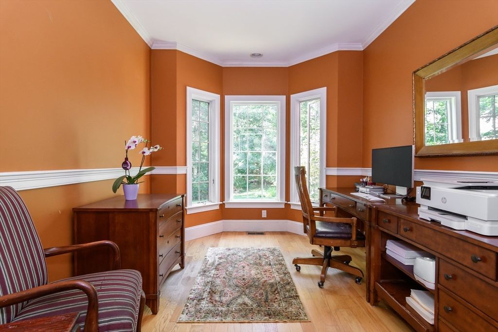 Home Office, Interior, Wood Texture Flooring