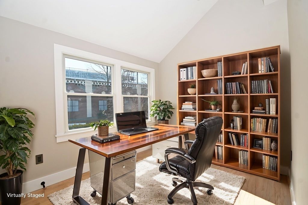 Home Office, Interior, Wood Texture Flooring