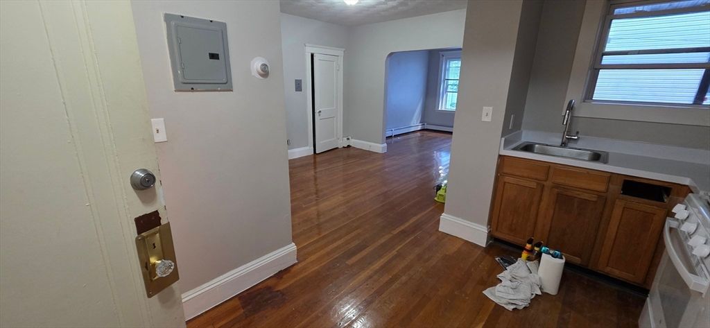 Interior, Kitchen, Wood Texture Flooring