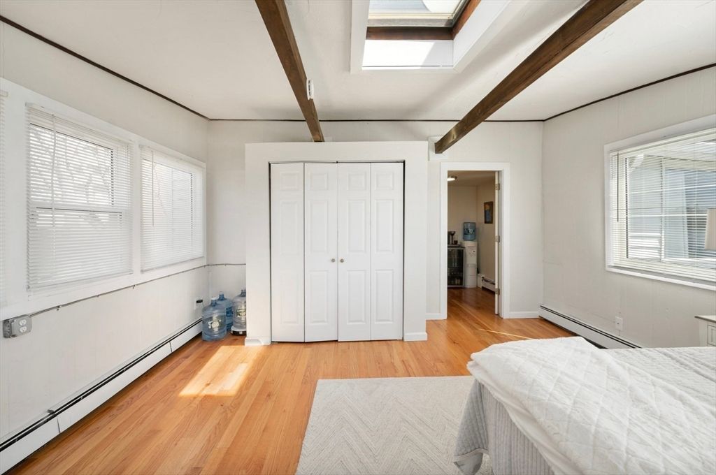 Bedroom, Interior, Wooden Beams, Wood Texture Flooring
