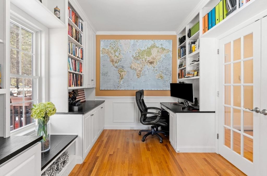 Home Office, Interior, Wood Texture Flooring