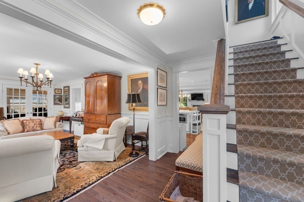 Chandelier, Interior, Living room, Wood Texture Flooring