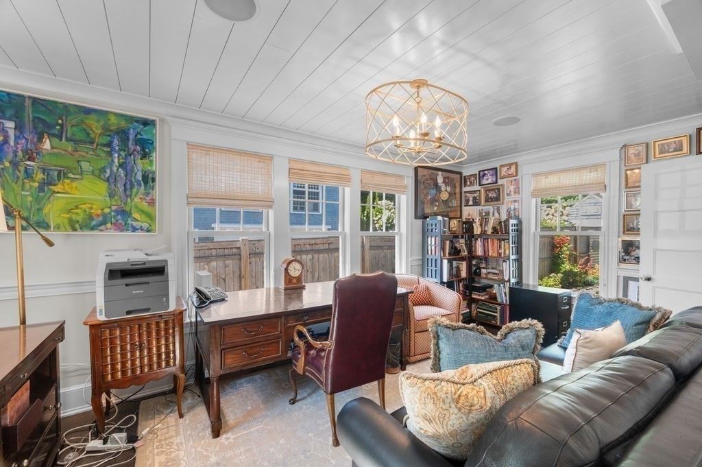 Chandelier, Home Office, Interior, Living room