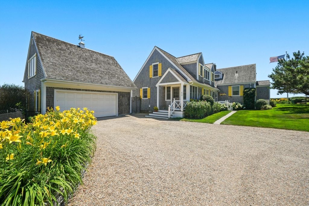 Attached, Backyard, Exterior, Facade, Cape Cod