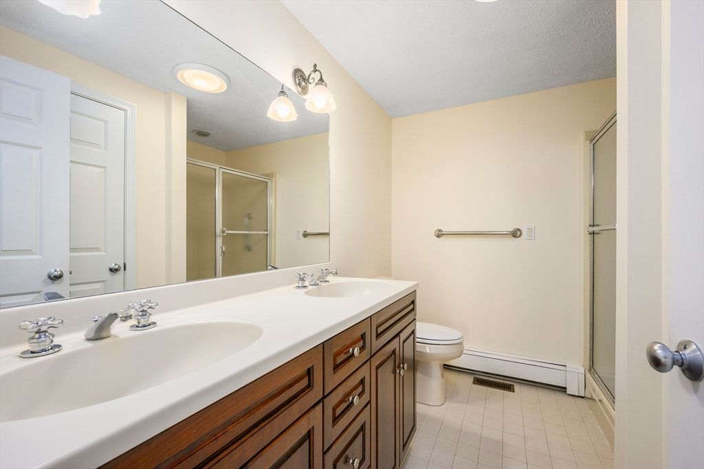 Bathroom, Dual Sink Vanities, Glass Shower, Interior
