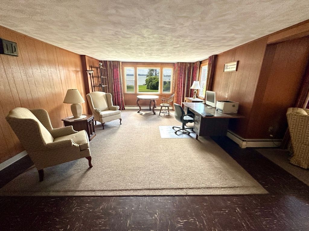 Home Office, Interior, Wooden Walls
