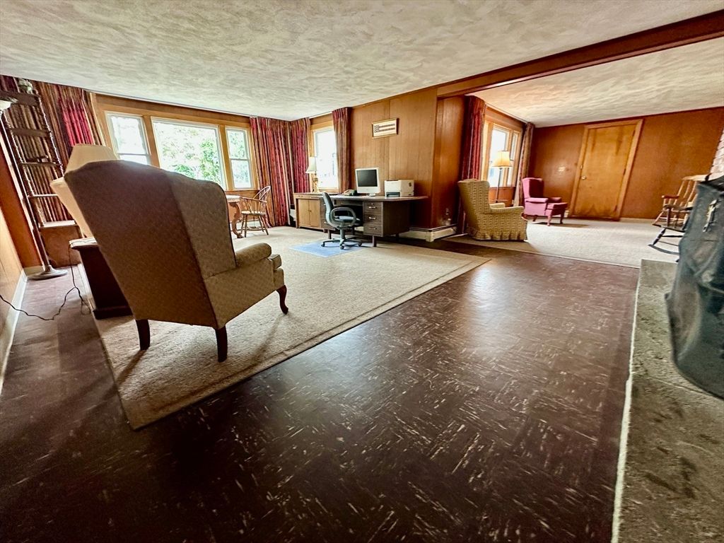 Home Office, Interior, Living room, Wooden Walls