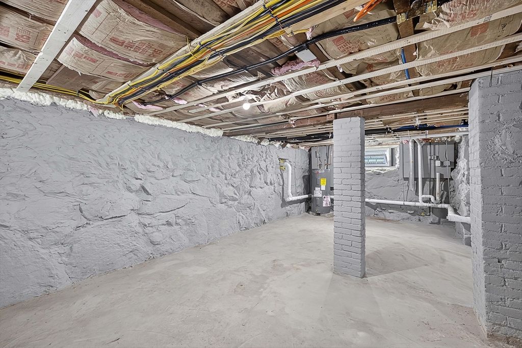 Interior, Stone Walls, Wooden Beams
