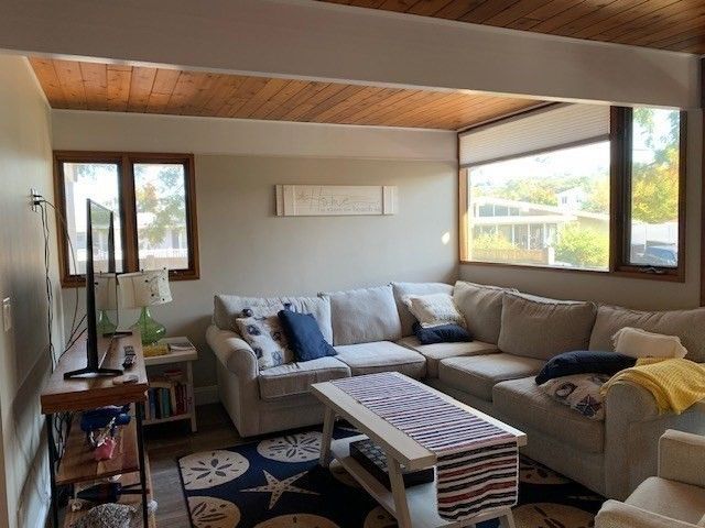 Interior, Living room, Wooden Ceilings, Wood Texture Flooring