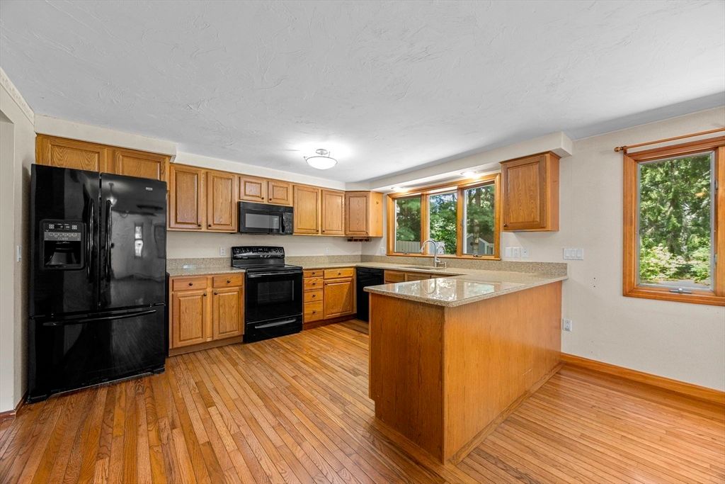 Interior, Kitchen, Wood Texture Flooring