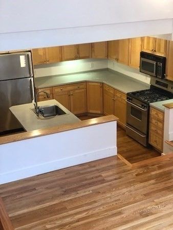 Interior, Kitchen, Wood Texture Flooring