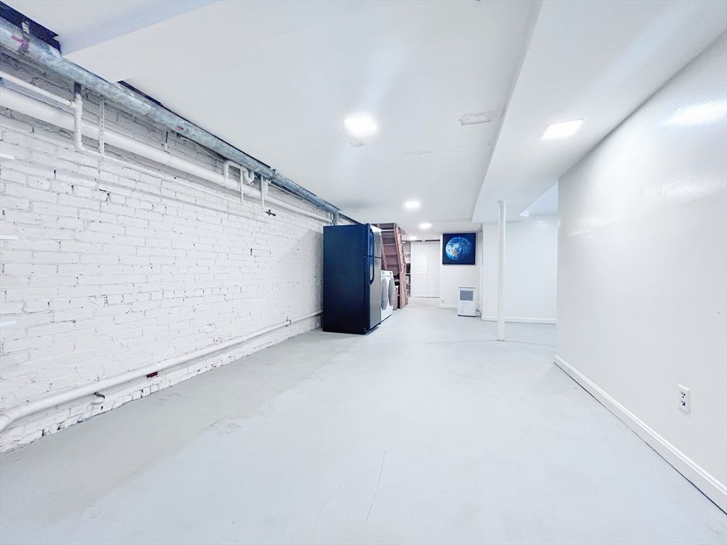 Garage, Interior, Recessed Lighting, Stone Walls
