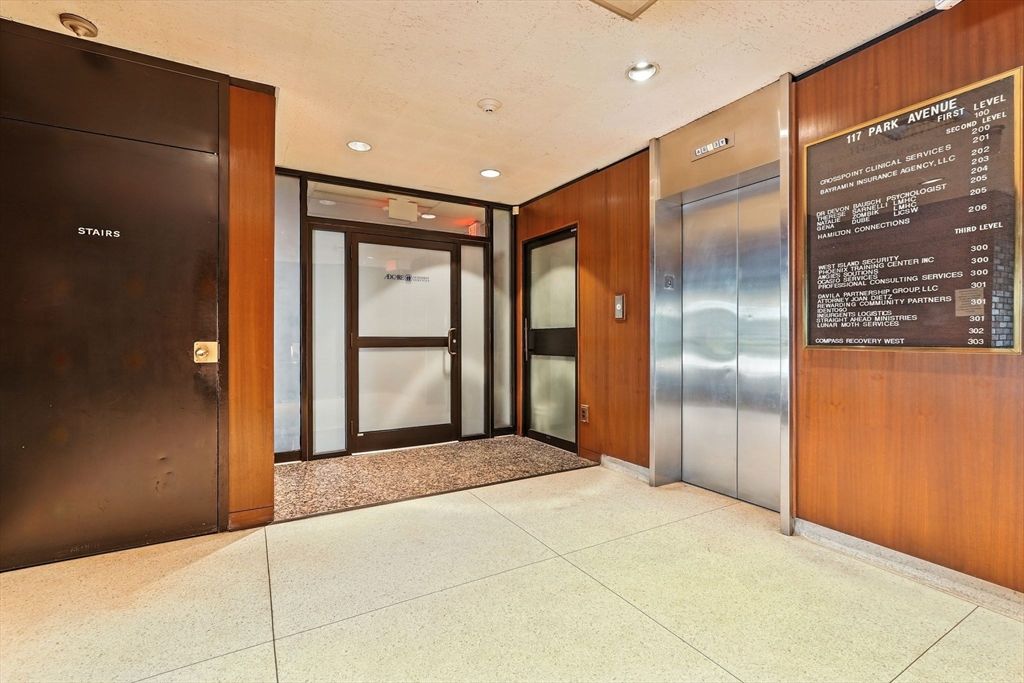 Elevator, Interior, Recessed Lighting, Wooden Walls