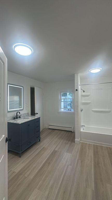 Bathroom, Interior, Wood Texture Flooring