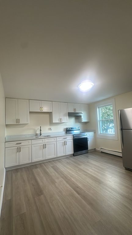 Interior, Kitchen, Wood Texture Flooring