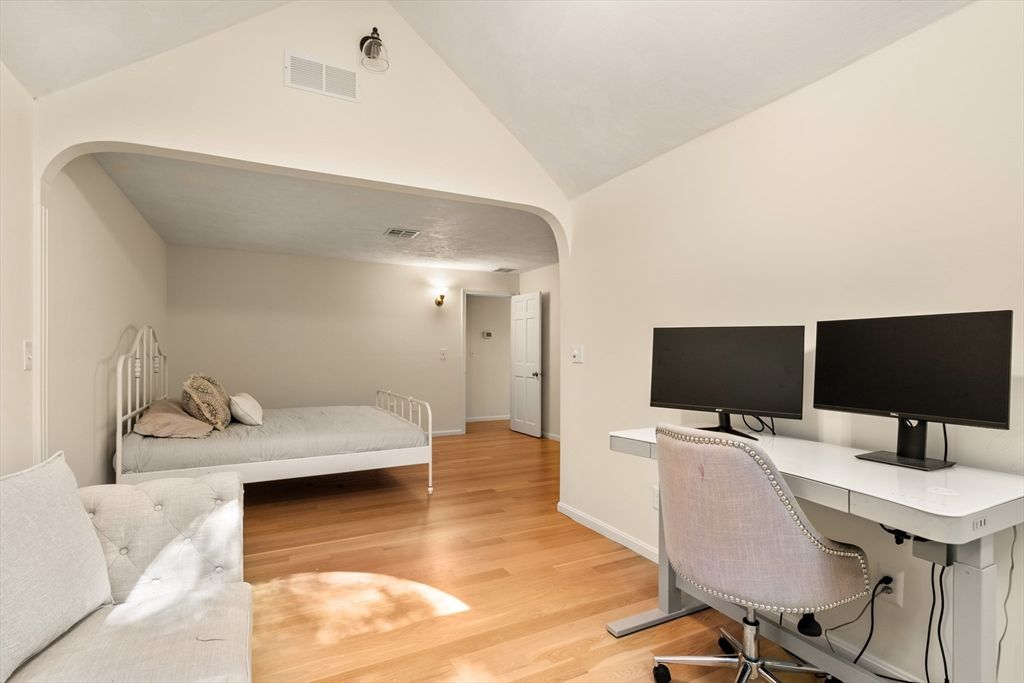 Home Office, Interior, Wood Texture Flooring