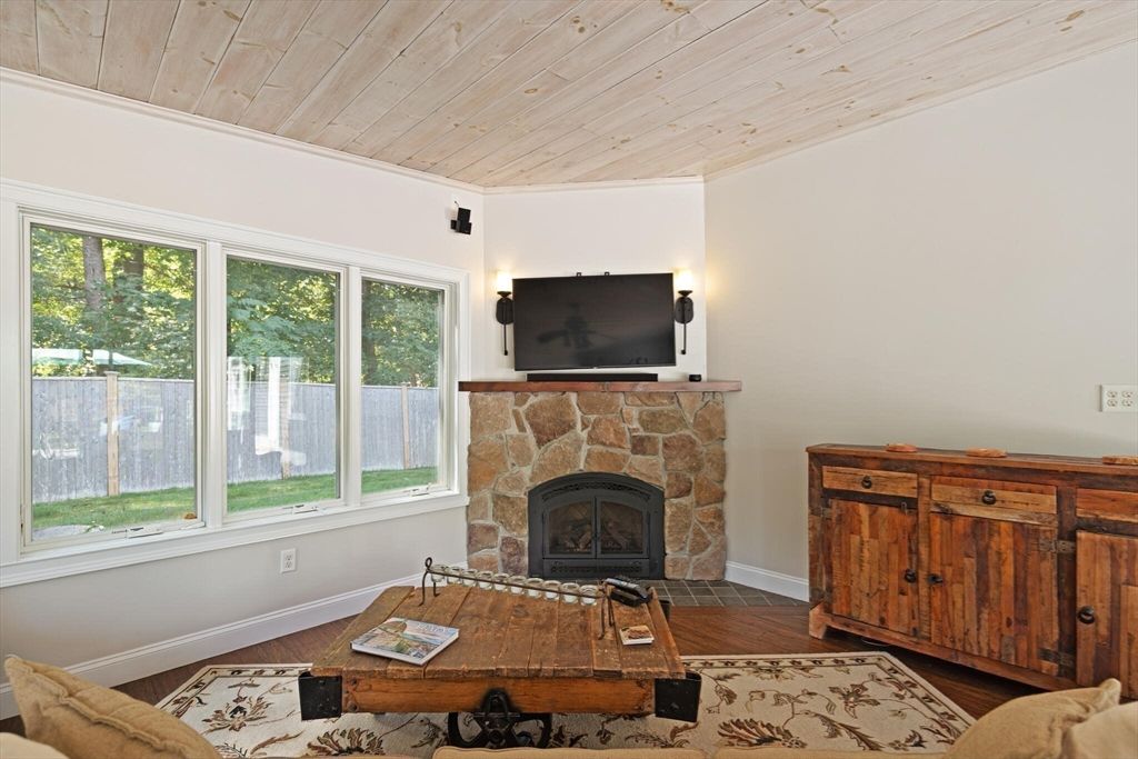 Fireplace, Interior, Living room, Wooden Ceilings, Wood Texture Flooring